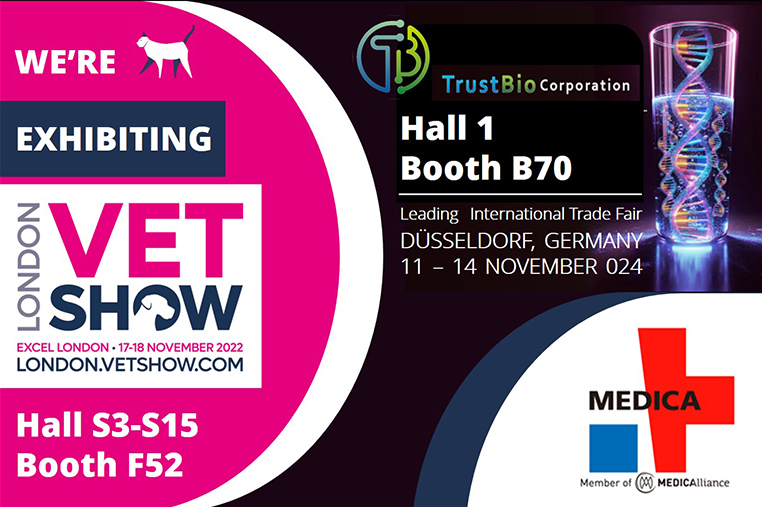 Dear friends, we will be LONDON VET SHOW and MEDICA 2024 !!!